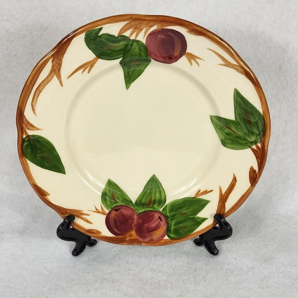 Franciscan Apple Bread and Butter Plate 8 Inch Made in England Hand Painted